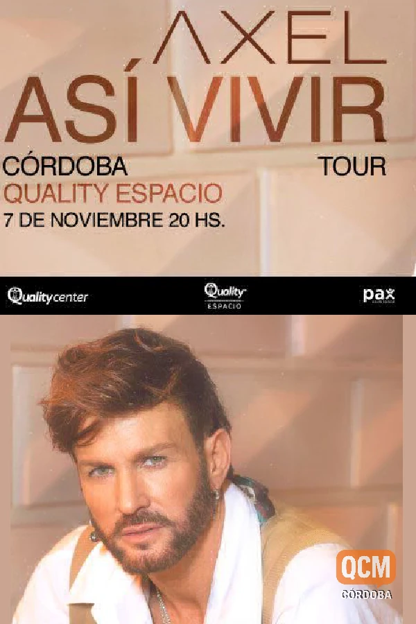 Afiche: Axel - Así Vivir Tour