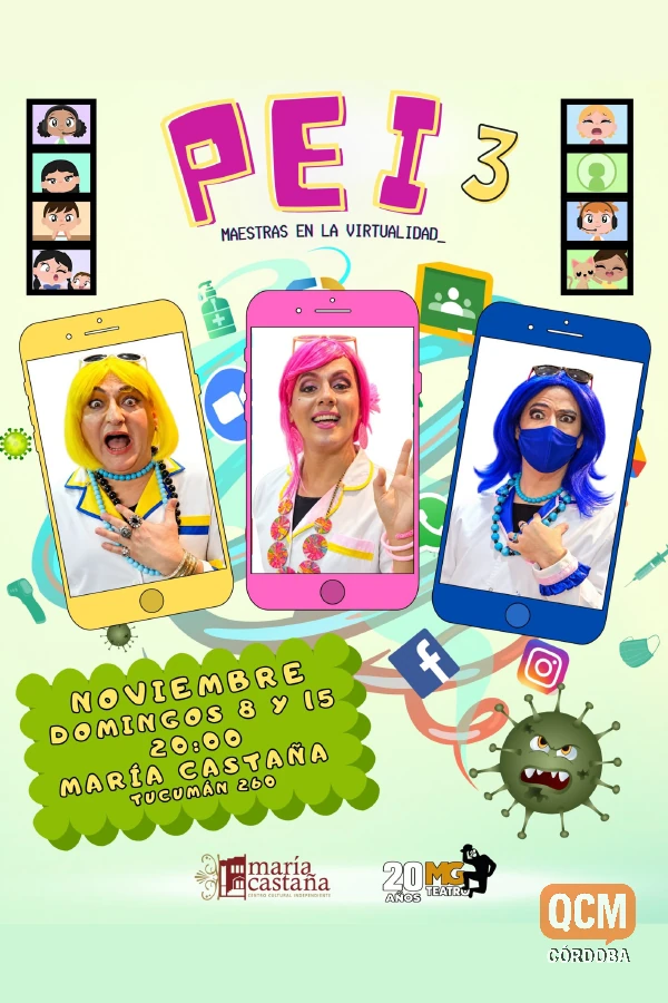 Afiche: Pei 3 - Maestras en la Virtualidad